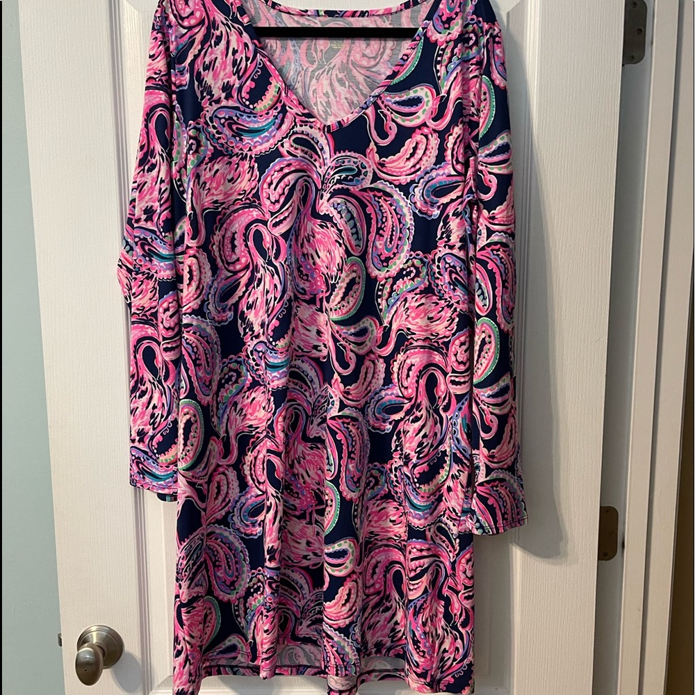 NWT Lilly Pulitzer Etta long sleeve dress XXL